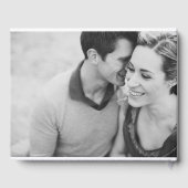 Elegantes Foto Hochzeit Gästebuch (Rückseite)