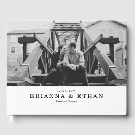 Elegantes Foto Hochzeit Gästebuch