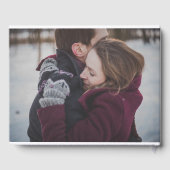 Elegantes Foto Hochzeit Gästebuch (Rückseite)