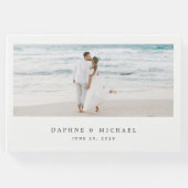 Elegantes Foto Hochzeit Gästebuch (Vorderseite)