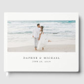 Elegantes Foto Hochzeit Gästebuch (Vorderseite)