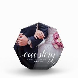 Elegantes Foto Hochzeit handgeschrieben