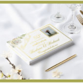 Elegantes Foto Hochzeit Jubiläum Party Gästebuch