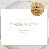 Elegantes Foto Hochzeit mit Liebe und Dankbarkeit Dankeskarte