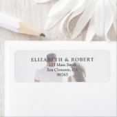 Elegantes Foto Hochzeit Rücksendeadresse (Insitu)