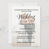 Elegantes Foto Hochzeit Save The Date (Rückseite)