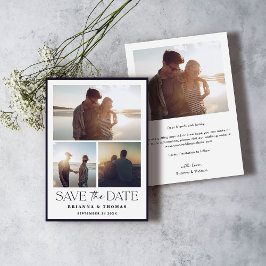Elegantes Foto Hochzeit Save The Date