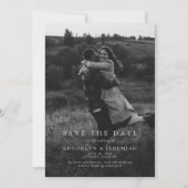 Elegantes Foto Hochzeit speichern Sie das Datum Save The Date (Vorderseite)