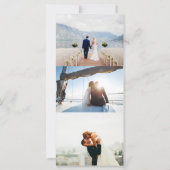 Elegantes Foto-Hochzeitmenü (Rückseite)