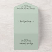 Elegantes Foto Hochzeitsempfang All In One Einladung (Außenbereich)