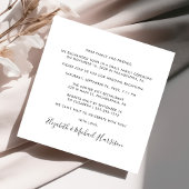 Elegantes Foto Hochzeitsempfang Einladung