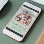 Elegantes Foto Hochzeitsempfang Einladung