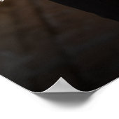 Elegantes Foto Hochzeitskarte 10 Tische Poster (Ecke)