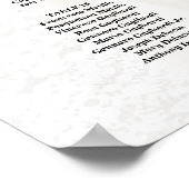 Elegantes Foto Hochzeitskarte 20 Tische Poster (Ecke)