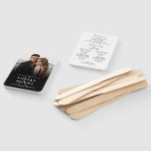 Elegantes Foto Hochzeitsprogramm Handfan Fächer (Non-assembled)