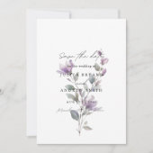 Elegantes Foto in Aquarellfarben Save The Date (Vorderseite)