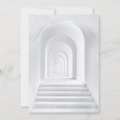 Elegantes Foto in Schwarz und Weiß Einladung (Rückseite)