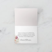 Elegantes Foto, jedes Jahr zum Geburtstag Dankeskarte (Innenseite)