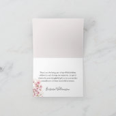 Elegantes Foto, jedes Jahr zum Geburtstag Dankeskarte (Innenseite)