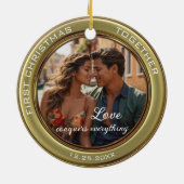 Elegantes Foto Keramik Ornament (Hinten)