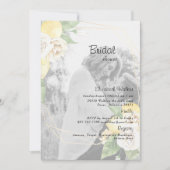 Elegantes Foto Lemons & Brautparty Einladung (Vorderseite)