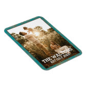 Elegantes Foto-Magnet aus Kupfer und Aquamarinen R Magnet (Rechte Seite)