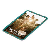 Elegantes Foto-Magnet aus Kupfer und Aquamarinen R Magnet (Linke Seite)