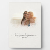 Elegantes Foto Mask Best Friends Forever Quote Fotoplatte (Vorderseite)