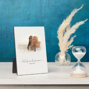 Elegantes Foto Mask Best Friends Forever Quote Fotoplatte