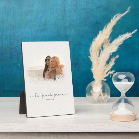 Elegantes Foto Mask Best Friends Forever Quote Fotoplatte (Seite)