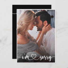 Elegantes Foto Memory - Entschuldigung Karte