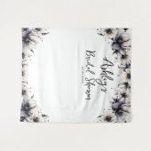 Elegantes Foto mit floralen Brautpartys Wandteppich (Vorderseite (Horizontal))