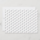 Elegantes Foto mit floralen Wildblumen Einladung (Rückseite)