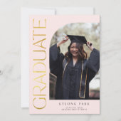 Elegantes Foto mit Goldenem Bogenschießen Rosa Abs Ankündigung (Vorderseite)