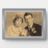 Elegantes Foto mit silberfarbenem Rahmen (Vorderseite)