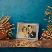 Elegantes Foto mit silberfarbenem Rahmen (Seite)