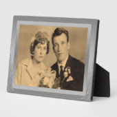 Elegantes Foto mit silberfarbenem Rahmen (Seite)