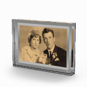 Elegantes Foto mit silberfarbenem Rahmen (Rechts)