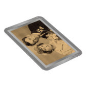 Elegantes Foto mit silberfarbenem Rahmen Magnet (Rechte Seite)