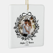 Elegantes Foto mit verheirateter Liebe Keramikornament (Rechts)