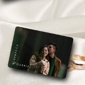 Elegantes Foto mit Wasserfarben RSVP Karte