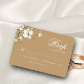 Elegantes Foto mit Wasserfarben RSVP Karte