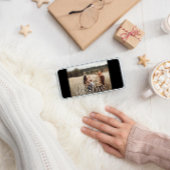 Elegantes Foto modern minimalgrün botanisch Feiertagskarte