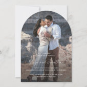 Elegantes Foto Moderne Hochzeit Einladung (Vorderseite)