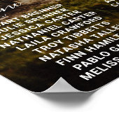 Elegantes Foto Moderne Hochzeit Poster (Ecke)