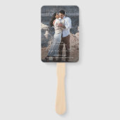 Elegantes Foto Modernes Hochzeitsprogramm Fächer (Vorderseite)