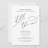 Elegantes Foto noch die einmalige Wetterneuerung Einladung (Vorderseite)