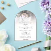 Elegantes Foto Overlay Acryleinladungen (Insitu (Hochzeit))