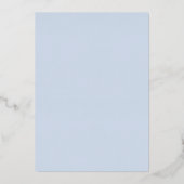 Elegantes Foto Overlay Dusty Blue Boho Nuptial Mas Folieneinladung (Rückseite)
