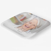 Elegantes Foto Overlay Fun Fakts Pensionierung Par Pappteller (Gewinkelt)